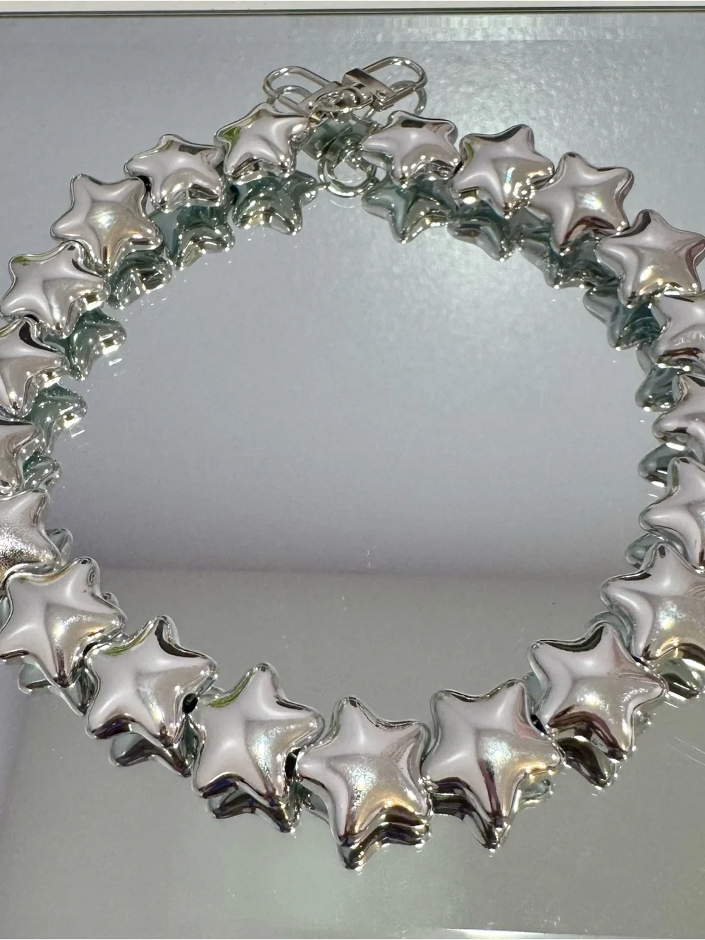 New Silver Star Bag Chain 18 inches